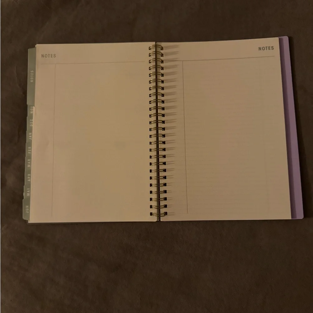 Blue Sky Lavender Striped Planner